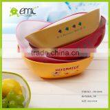 Big Squar Double Color Market New Design Plastic Salad Bowls Dinner Bowl thumbnail-3