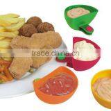 4 PCS Set Plastic Dip Clip Colorful Bowl Clip Mini Plate Sauce Clip thumbnail-4