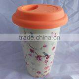 Ceramic Material Heat Resistant Double Wall Drinking Mug for Travel thumbnail-5
