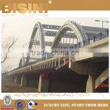 Metal Construction Bridge With Drawing, Frame Multi Trusses Prefab Vehicle Bridge, Three Arch Shape Bridge(BF08-Y10027)
