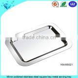 Mirror Face Finished Stainless Steel Beautiful Fruit Dish thumbnail-6