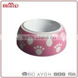 Factory Supply Custom Printed Rubber Bottom Melamine Dog Bowl thumbnail-1