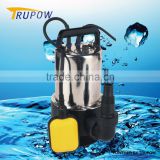 Stainless steel submersible sewage pump with float switch
