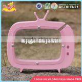Wholesale TV Shape Girls Wooden Coin Bank Best Deisgn Lovely Wooden Coin Bank With Logo Customize W02A253 thumbnail-5