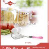 ZY-C1043 Kitchen Tools Manual Stainless Steel Egg Beater With PS Handle thumbnail-1
