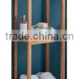 Bamboo Dual Tier Bathroom Shelf