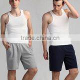 Wholesale Cheap Custom New Style Men Short Pants Cotton Plain Pant thumbnail-1