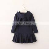 High Quality 2017 Autumn Long Sleeve Kids Girl Dress With Hat/Cap thumbnail-3