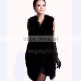 CX-G-B-137A Genuine Feather Lady Wear Clothes Turkey thumbnail-1