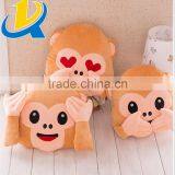 Wholesale High Quality Monkey Whatsapp Emoji Pillow thumbnail-1