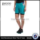 MGOO Double Layer Jogger Pants Fashion Design Women's Compression Shorts Sport Style Quick Dry Pants thumbnail-1