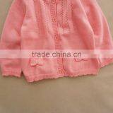 Custom Trendysweet Cute Bows Infant Toddler Girls Latest Pink Cardigan Sweater thumbnail-4