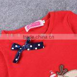 China Manufacturer Baby Clothes Kids Chriatmas Design Bodysuit 2 Pcs Child Clothing Dot Polka Fall Clothes thumbnail-2