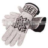 High Quality Cashmere Wool Thick Fleece Mens Winter Knitted Gloves thumbnail-5