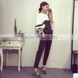 Han Edition Leisure of Lovely Idea Wacky Embroidery Patch Dinosaur Loose Short Sleeve T-shirt Girl Summer Hitting Scene thumbnail-2