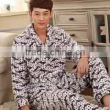 2015 Wholesale Mink Cashmere Men Winter Pajama Set thumbnail-1