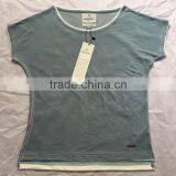 Customized Ladies Casual Wear Double Hem Blank T Shirt thumbnail-1