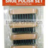 High Quality Bristle Horse Hair Wooden Handle Shoe Brush thumbnail-1