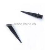 6mm Acrylic Ear Stretcher Expander Tapers Black Ear Plug Piercing thumbnail-3