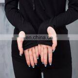 Breathable Dry Quick Hooded Yoga Shirts For Women Long Sleeve Professional Sports Running Tess Gym Fitness Workout Training Tops thumbnail-6