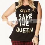 CHEFON God Save The Queen Muscle Tee CWPD0017