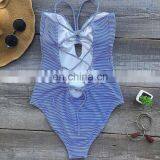 2017 lastest design sexy mature women swimsuit/ one piece push up swimsuits