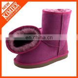 purple winter boots with warmed wool inside