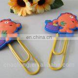 Cartoon Custom Animal Logo Soft Pvc Book Marks,rubber Bookmarks for Promotion