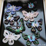 Fashion Rhinestone Embroidery 3D Patch Sequin Beads Garment Accessories thumbnail-3