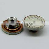 Fashion Customize Engrave Logo Painted Color With Metal Button for Jeans