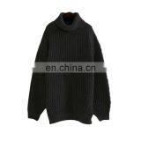 TWOTWINSTYLE Casual Knitting Long Sleeve Turtleneck Warm Thick Pullover Female Sweater thumbnail-1