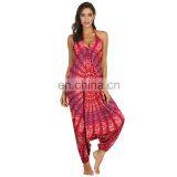 Wholesale Ladies Sexy Loose Drop Crochet R African Print Floral Rompers Clubwear Jumpsuits thumbnail-1