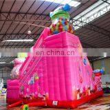 Candy Theme Kids Pink Inflatable Fun Park Big Equipment for Parties thumbnail-6