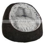 Pet Product Black Suede Warm Soft pv Cashmere Dog Lounger thumbnail-1