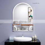 Wall Mounted Fancy Patterns Printing Decorative Silver Bathroom Mirror thumbnail-2