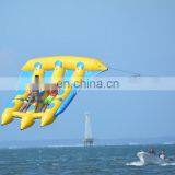 Attractive Adventure Banana Shape Inflatable Flying Fish Boat For Entertainment