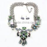 2015 Fashion African Alloy Plating Jewelry Set African Fashion Jewelry Set Gift Acrylic Flower Jewelry Set thumbnail-3