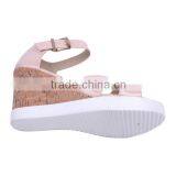 Italian Fashion Beautiful Design Women Shoes Colorful Strap Summer Wedge Sandals 2016 thumbnail-6