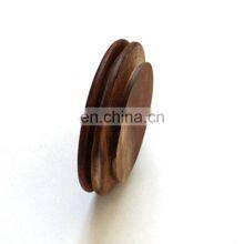 Food Grade Acacia Wood Seal Lid Home Kitchen High Borosilicate Glass Storage Jar Lids thumbnail-3