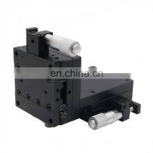 60*60mm Stroke Load 3KG SEMXZL60-AS XZ Manual Linear Stage CNC Sliding Table Z Axis Lifting thumbnail-2