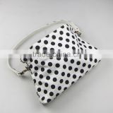 women black and white wave point elegant handbag