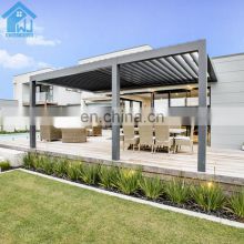 Modern Design Aluminium Frame Terrace Waterproof Metal Garden Decorative Pergola