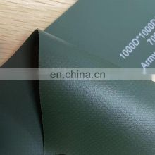 1000d 23*23 650gsm Army Green PVC Fabric 0.9mm Thickness Tarpaulin Material For Inflatable Boat