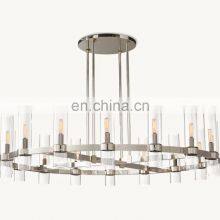 Custom Lamps Decorative Chandeliers Gold Glass Light Pendant RAVELLE 48