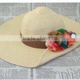 Summer Beach Wide Brim Straw Hat Women's Summer Fashion Straw Hat thumbnail-4