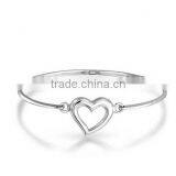 2015 Fashion Jewelry For Women, Open Heart Catch Bangle Bracelet