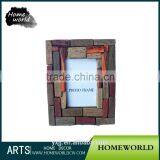 Retro Colorful Wood Twig Handmade Alterable Girl Pictures Photo Frame thumbnail-1