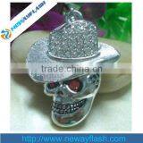 Metal Skull Usb Flash Drive Necklace thumbnail-1