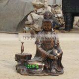 Bronze Pensive Guanyin Sculpture