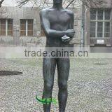 Brass Nude Man Street Statue